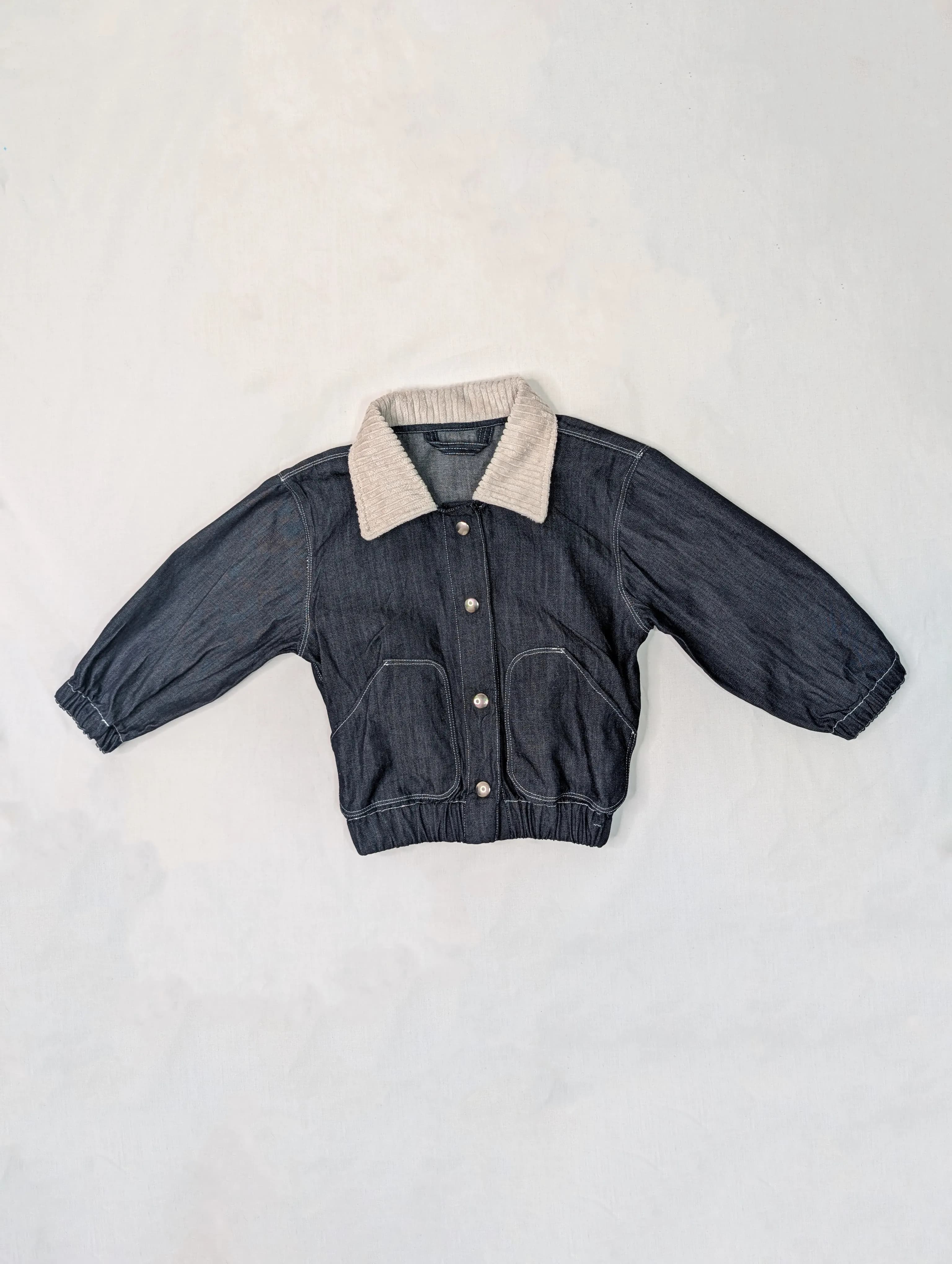 Veste Jeans col velours